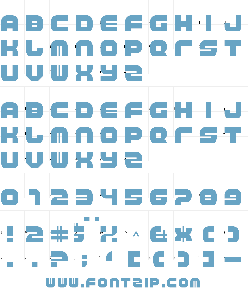 Trip Trap Font Character